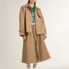 Beiger Tellerrock für Damen