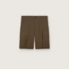Bermudashorts aus Wollgabardine für Herren