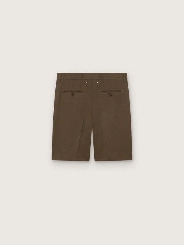 Bermudashorts aus Wollgabardine für Herren