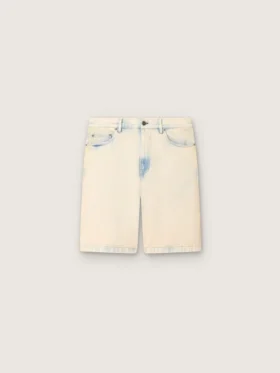 Bermudashorts für Herren aus hellem, sandfarbenem Denim