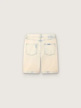Bermudashorts für Herren aus hellem, sandfarbenem Denim