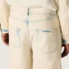 Bermudashorts für Herren aus hellem, sandfarbenem Denim