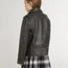 Bikerjacke für Jungen aus Leder im Used-Look