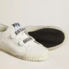 Bio-basierte Old-School-Sneaker mit perforiertem Stern und Glitzer-Fersenlasche