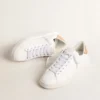 Bio-basierter Purestar für Damen mit Fersenlasche aus bronzefarbenem Metallic-Leder
