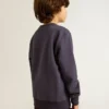 Blau-violettes Sweatshirt mit «golden goose»-Schriftzug auf der Vorderseite