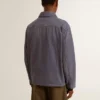 Blaue Herrenjacke aus Denim-Baumwolle mit Distressed-Optik