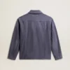 Blaue Herrenjacke aus Denim-Baumwolle mit Distressed-Optik