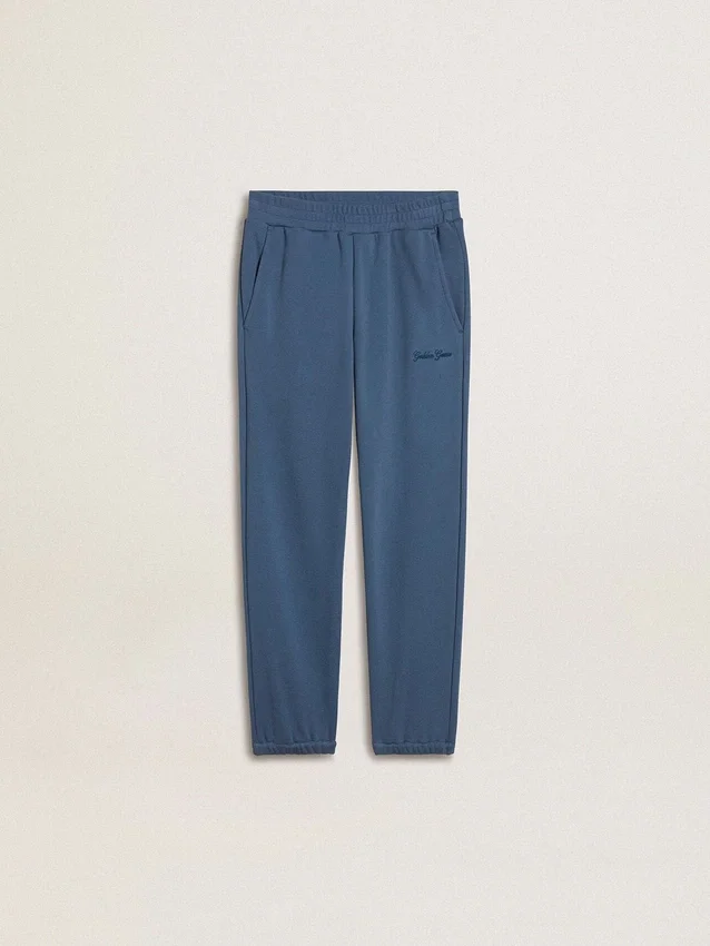 Blaue Jogginghose für Kinder mit Stickerei