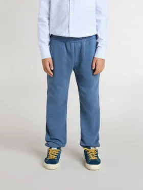 Blaue Jogginghose für Kinder mit Stickerei
