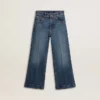 Bootcut-Jeans für Mädchen mit mittlerer Waschung und Stickerei