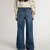 Bootcut-Jeans für Mädchen mit mittlerer Waschung und Stickerei