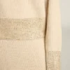 Boxy-Pullover für Damen aus Wolle mit Hotfix-Kristallverzierung