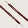 Burgunderrote LTD-Schnürsenkel mit gestickten Herzen und Kontrastlogo