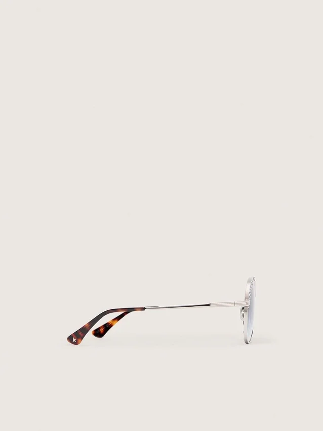 Carter-Sonnenbrille mit blauen Gläsern und Kristallen