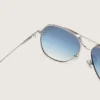 Carter-Sonnenbrille mit blauen Gläsern und Kristallen