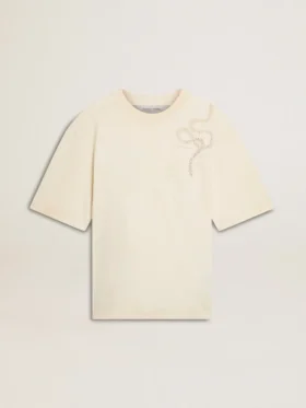 CNY T-Shirt in Worn-White mit lockerer Passform