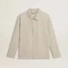 Coach-Jacke für Herren aus einer Wollmischung in Khaki