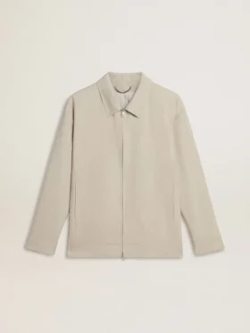 Coach-Jacke für Herren aus einer Wollmischung in Khaki
