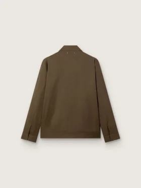 Coach-Jacke für Herren aus Wollgabardine mit Stickerei
