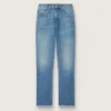 Cropped-Flared-Jeans für Damen mit mittlerer Waschung