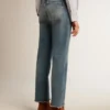 Cropped-Flared-Jeans für Damen mit mittlerer Waschung