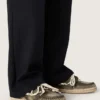 Cruise-Espadrilles für Herren aus militärgrünem Canvas mit weissen Wanderschnürsenkeln