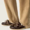 Cruise-Loafer für Damen aus glänzendem dunkelbraunem Leder