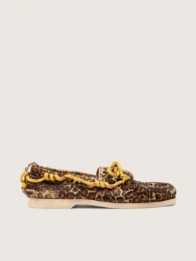Cruise-Loafer für Damen aus Ponyleder mit Leopardenmuster