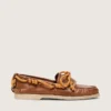 Cruise-Loafer für Damen aus tabakfarbenem Leder