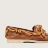Cruise-Loafer für Damen aus tabakfarbenem Leder