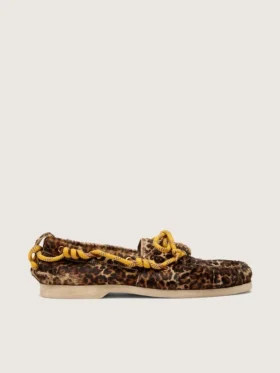 Cruise-Loafer für Herren aus Ponyleder mit Leopardenmuster