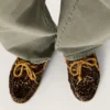 Cruise-Loafer für Herren aus Ponyleder mit Leopardenmuster