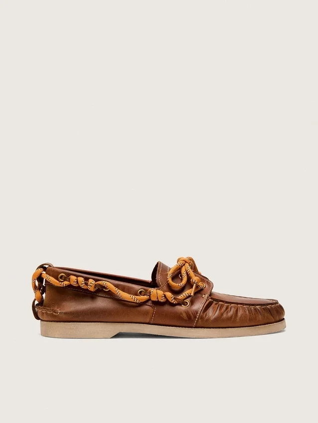 Cruise-Loafer für Herren aus tabakfarbenem Leder