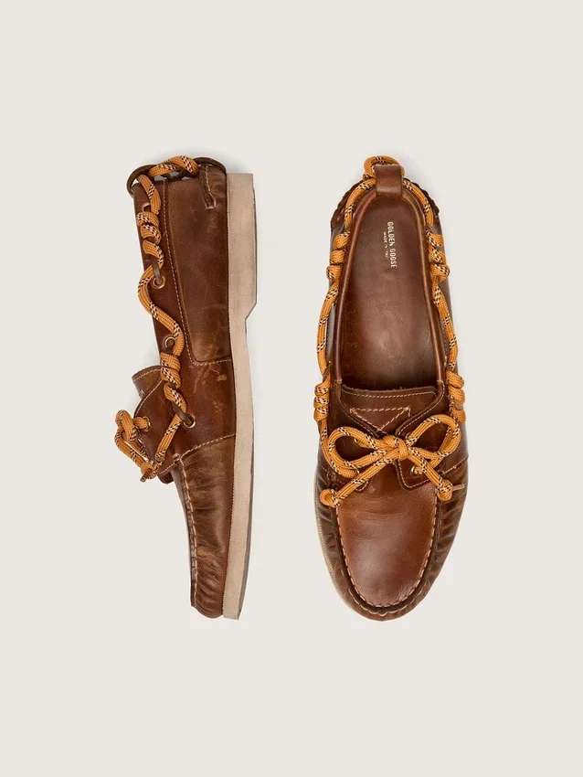 Cruise-Loafer für Herren aus tabakfarbenem Leder
