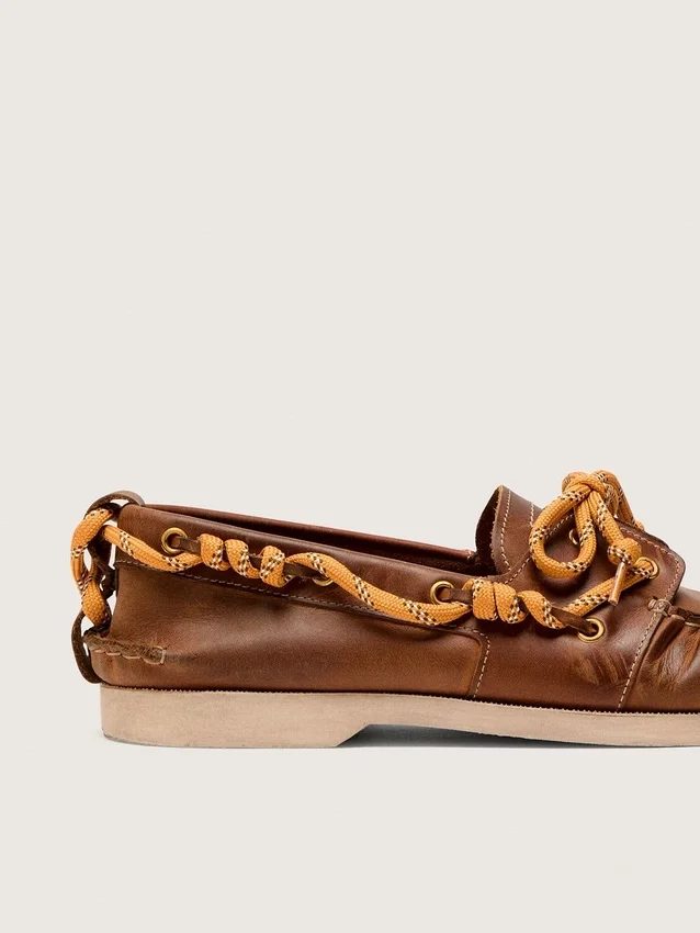 Cruise-Loafer für Herren aus tabakfarbenem Leder