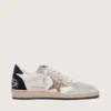 Damen-Ball Star aus Nappa und Wildleder mit Glitzerstern und schwarzer Fersenlasche