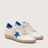 Damen-Ball Star-Wishes aus weissem Nappaleder mit leuchtend blauem Stern und Fersenlasche