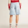 Damen-Bermudashorts aus Denim im Used-Look