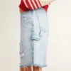 Damen-Bermudashorts aus Denim im Used-Look