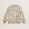 Damen-Cardigan mit Blumenprint und Stickerei