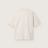 Damen-Hemd aus weissem Baumwolljersey mit Sternenprint
