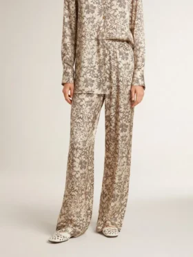 Damen-Jogginghose mit Blumenprint