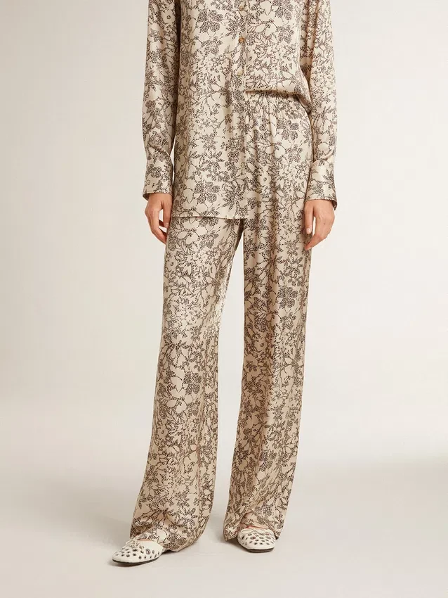 Damen-Jogginghose mit Blumenprint