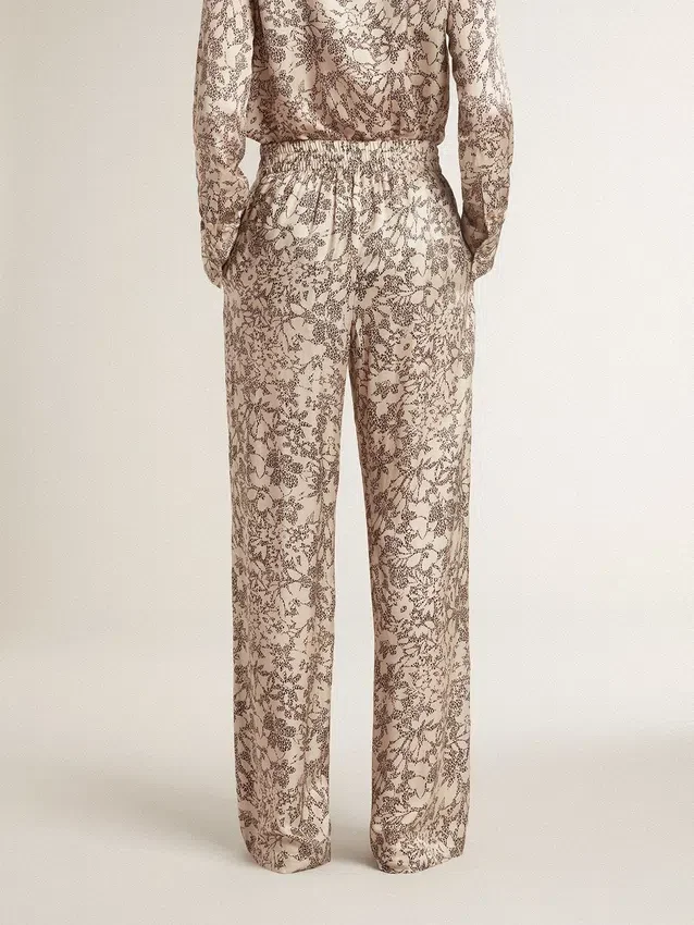 Damen-Jogginghose mit Blumenprint