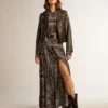 Damen-Leder-Bikerjacke