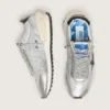 Damen-Marathon mit Obermaterial aus silbernem Ripstop-Nylon und schwarzem Stern