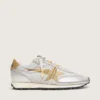 Damen-Marathon mit silbernem Ripstop-Nylon-Obermaterial und goldenem Stern