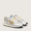 Damen-Marathon mit silbernem Ripstop-Nylon-Obermaterial und goldenem Stern