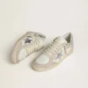 Damen-Modell «Ball Star LTD» aus Nappaleder und Wildleder mit silbernem Lederstern und Swarovski-Kristallen